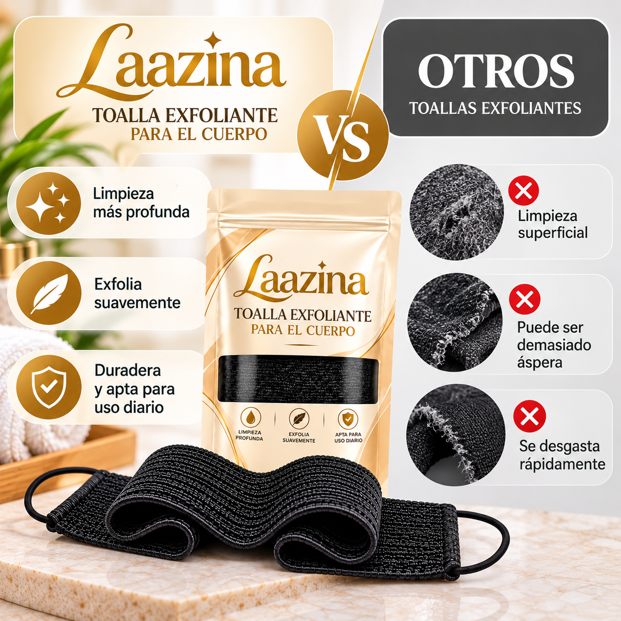 Toalla Exfoliante para el Cuerpo